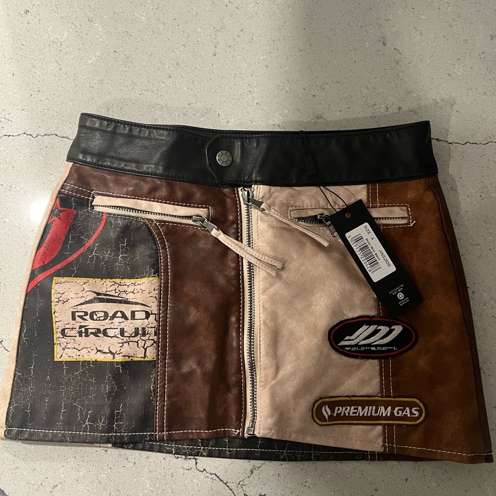 Jaded London Multi-Color Patchwork Mini Skirt
